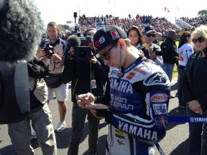 Image number 32 of the current section of Cosentino Australia meet Jorge Lorenzo at the 2012 Moto GP in Cosentino Australia