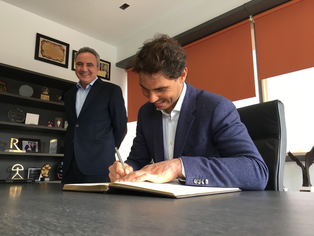 Image number 38 of the current section of Rafael Nadal visits Cosentino’s headquarters in Almeria in Cosentino Australia